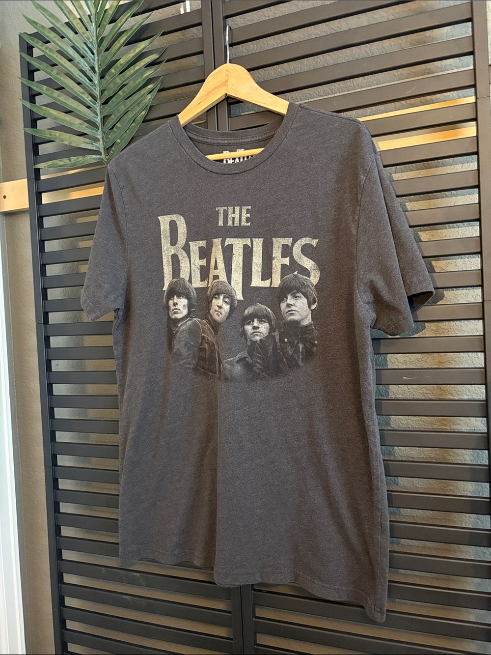 The Beatles Men’s Tee - Charcoal Graphic Crewneck